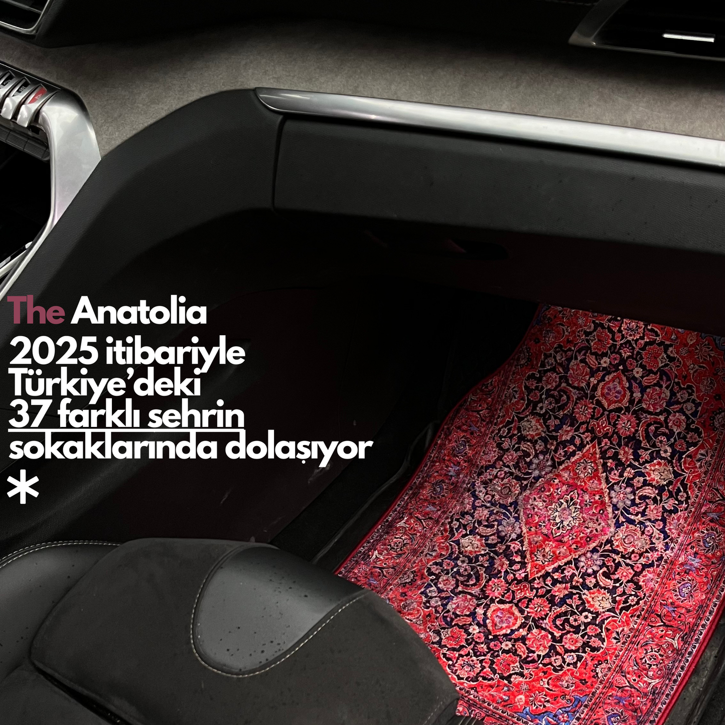 The Anatolia - Oto Halı 4'lü Set
