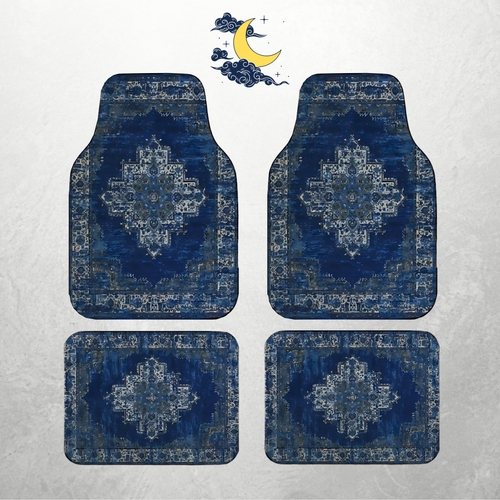 Arktik Mavi - Oto Halı 4'lü Set